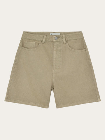 KnowledgeCotton Apparel - WMN Gale straight twill shorts Shorts 1495 Twill
