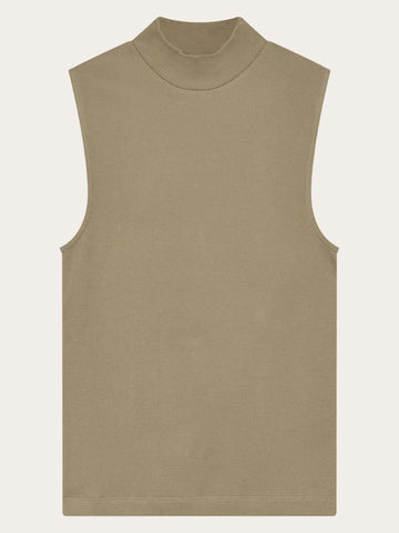 KnowledgeCotton Apparel - WMN High neck rib top T-shirts 1495 Twill