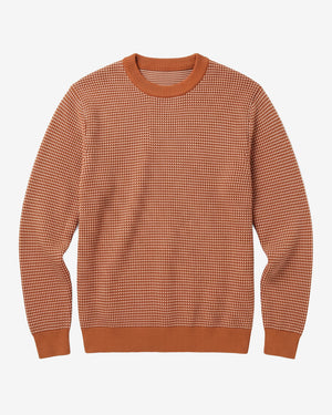 KnowledgeCotton Apparel - MEN Jacquard crew neck sweater Knits 1499 Lion