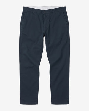 KnowledgeCotton Apparel - MEN LUCA slim twill chino pants Pants 1001 Total Eclipse