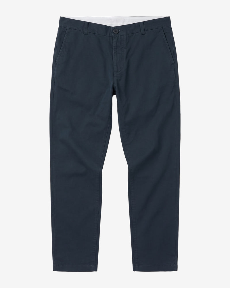KnowledgeCotton Apparel - MEN LUCA slim twill chino pants Pants 1001 Total Eclipse