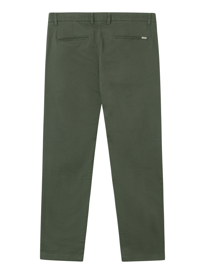 KnowledgeCotton Apparel - MEN LUCA slim twill chino pants Pants 1090 Forrest Night