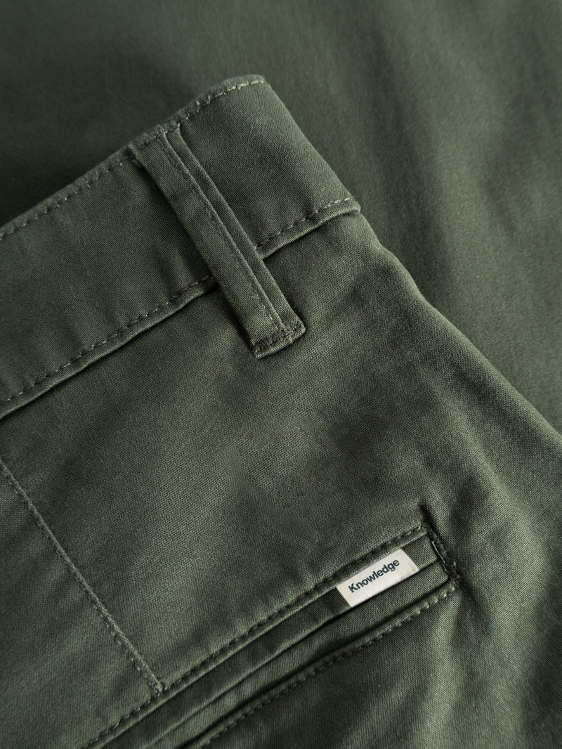 KnowledgeCotton Apparel - MEN LUCA slim twill chino pants Pants 1090 Forrest Night