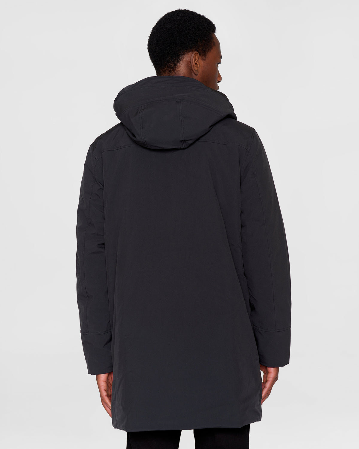 KnowledgeCotton Apparel - MEN Long soft shell jacket CLIMATE SHELL™ Jackets 1300 Black Jet