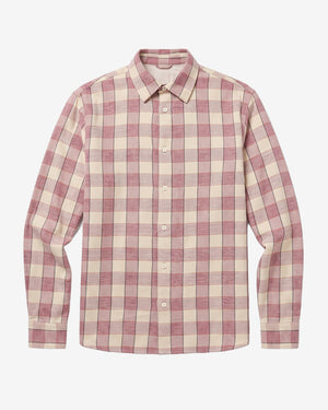 KnowledgeCotton Apparel - MEN Loose check shirt Shirts 7026 Brown check
