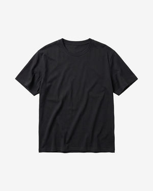 KnowledgeCotton Apparel - MEN Mercerized t-shirt T-shirts 1300 Black Jet