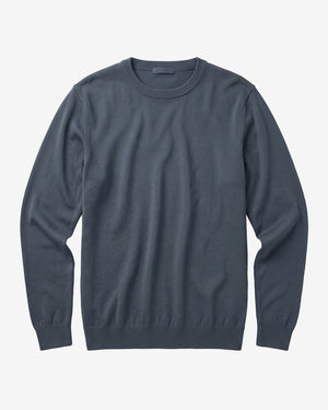 KnowledgeCotton Apparel - MEN Merino crew neck sweater Knits 1226 Vintage Indigo