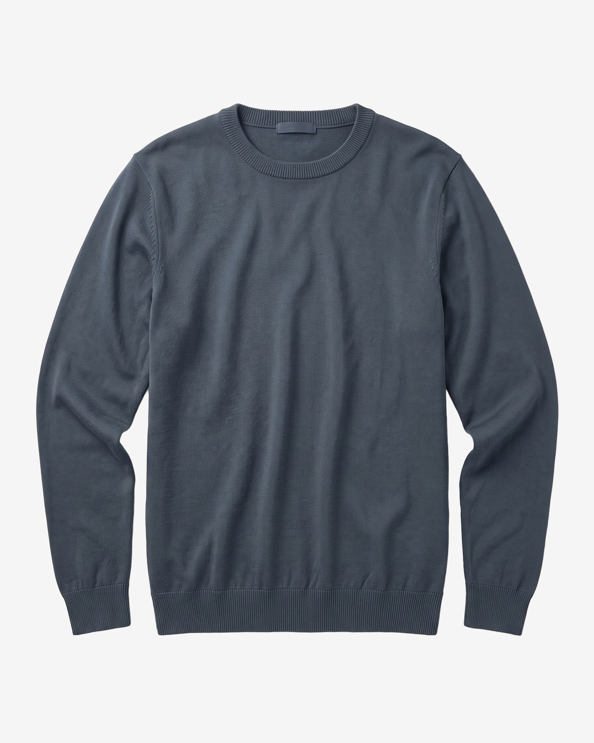 KnowledgeCotton Apparel - MEN Merino crew neck sweater Knits 1226 Vintage Indigo