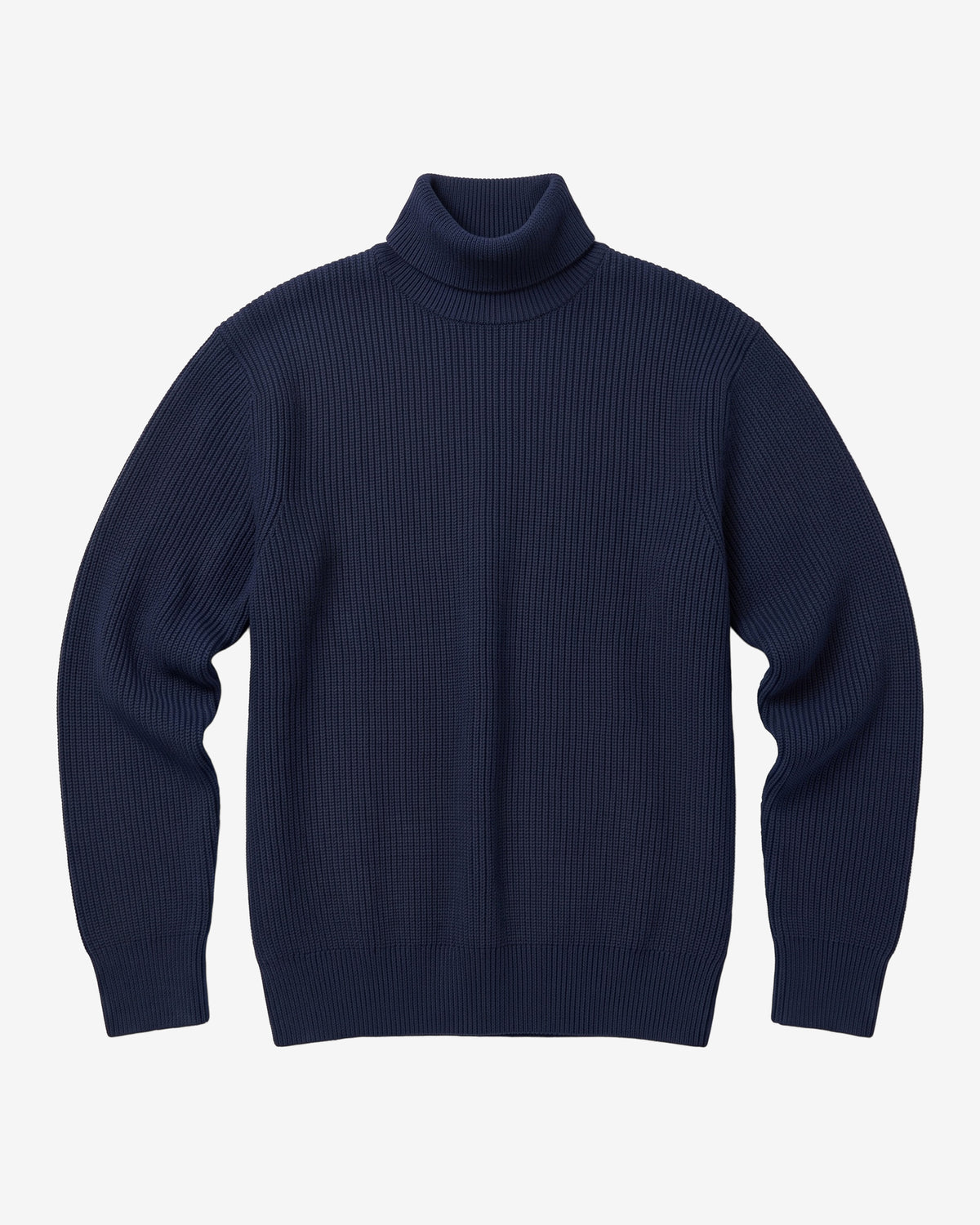 KnowledgeCotton Apparel - WMN Merino high neck sweater Knits 1001 Total Eclipse