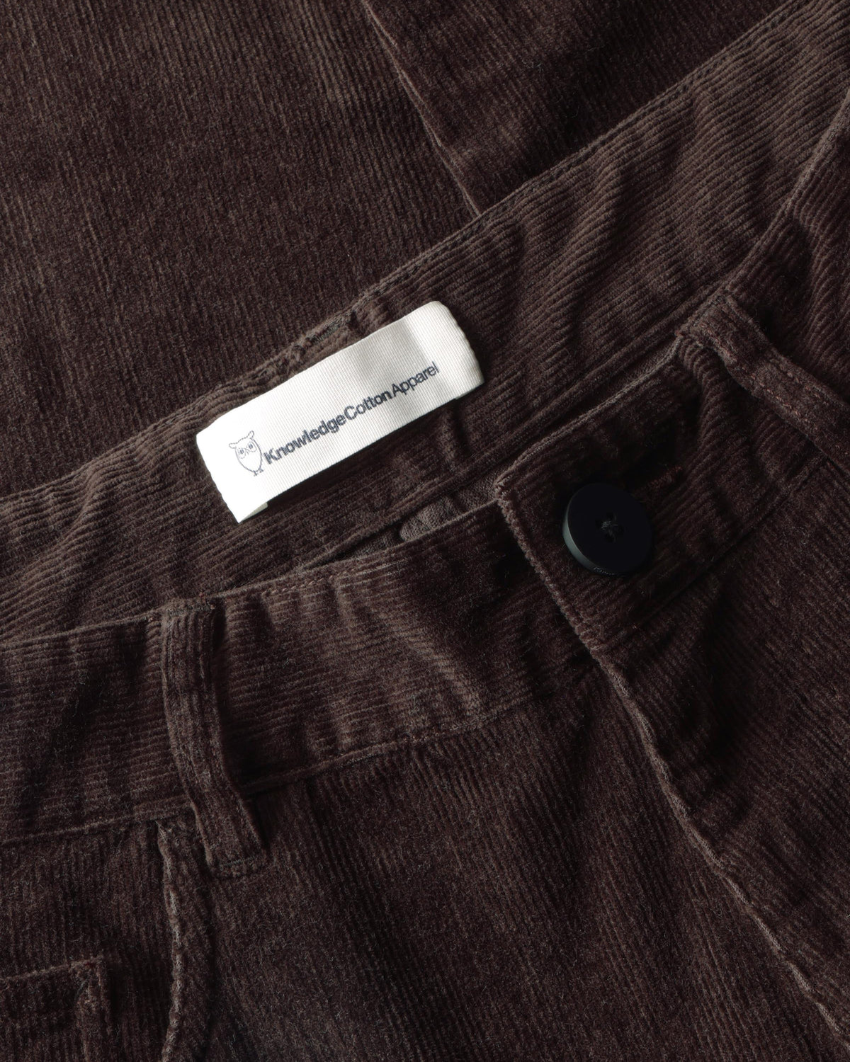 KnowledgeCotton Apparel - MEN Oak regular corduroy pants Pants 1487 Chocolate Torte