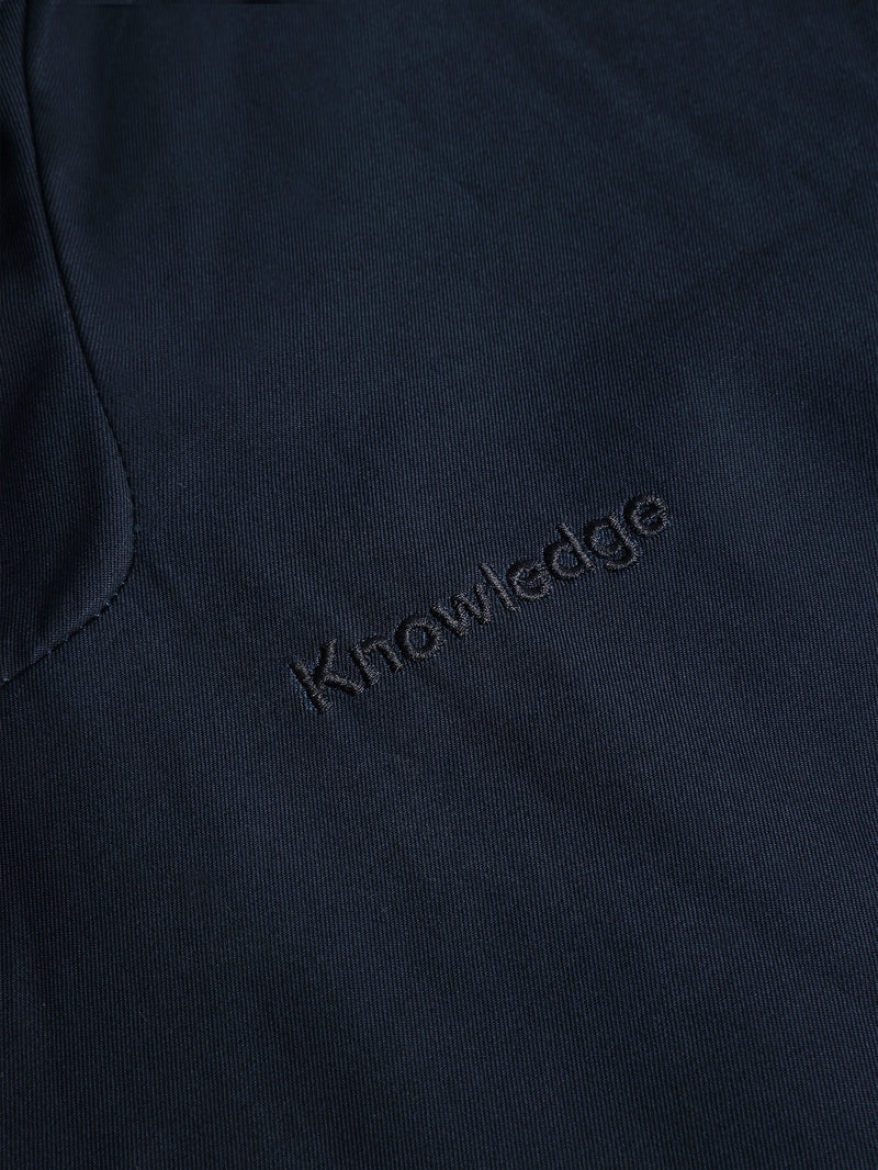 KnowledgeCotton Apparel - UNI Organic Cotton Canvas Anorak Jacket GOTS/Vegan Jackets 1001 Total Eclipse