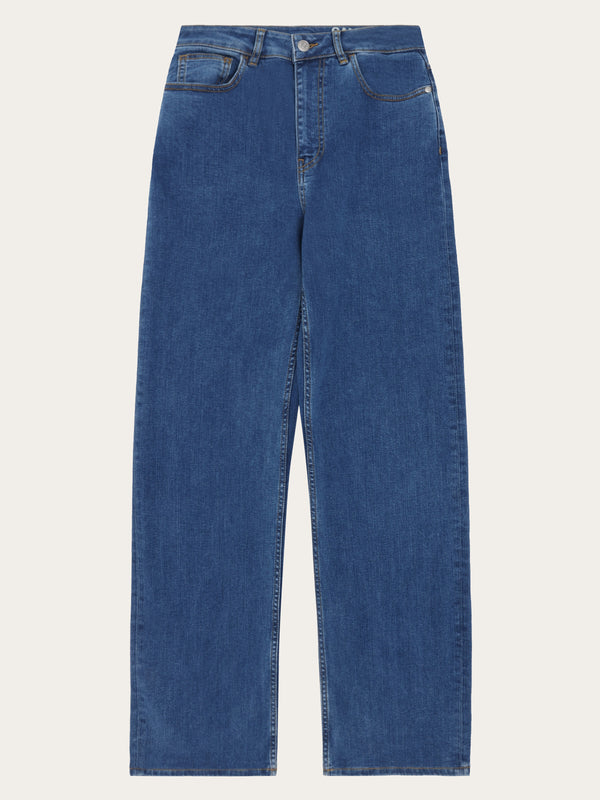 KnowledgeCotton Apparel - WMN Organic Cotton Gale Jeans GOTS Denim jeans 3043 Medium Blue