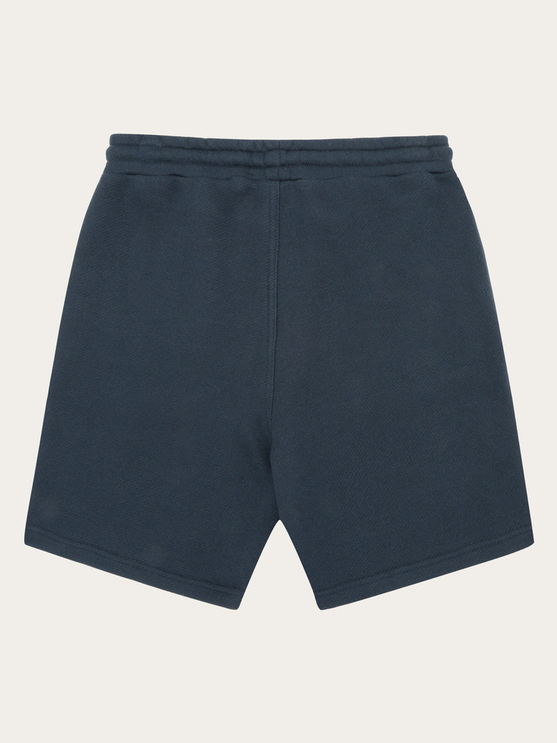KnowledgeCotton Apparel - WMN POSEY wide fit mid-rise sweat shorts - GOTS/Vegan Shorts 1001 Total Eclipse