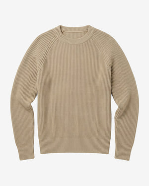 KnowledgeCotton Apparel - MEN Raglan knit sweater Knits 1495 Twill