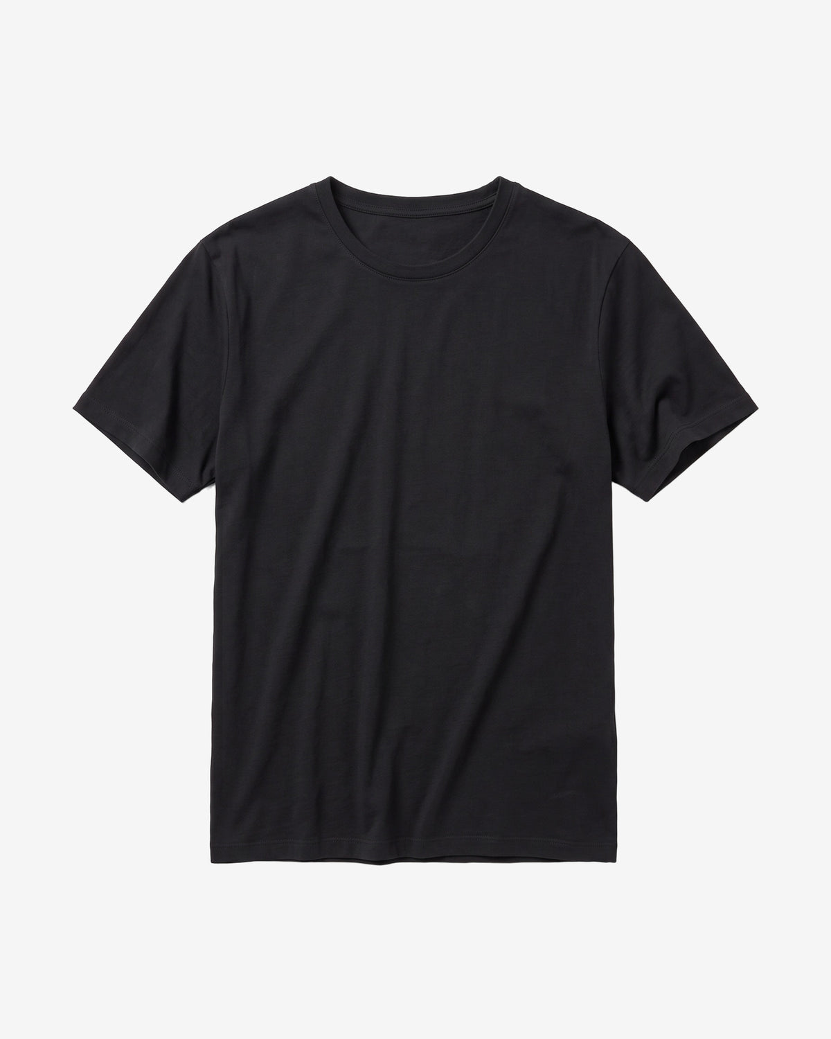 KnowledgeCotton Apparel - MEN Regular fit Basic tee T-shirts 1300 Black Jet