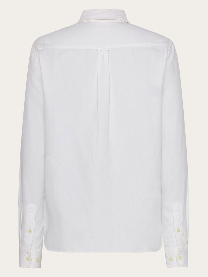 KnowledgeCotton Apparel - MEN Regular fit light twill shirt - GOTS/Vegan Shirts 1387 Egret