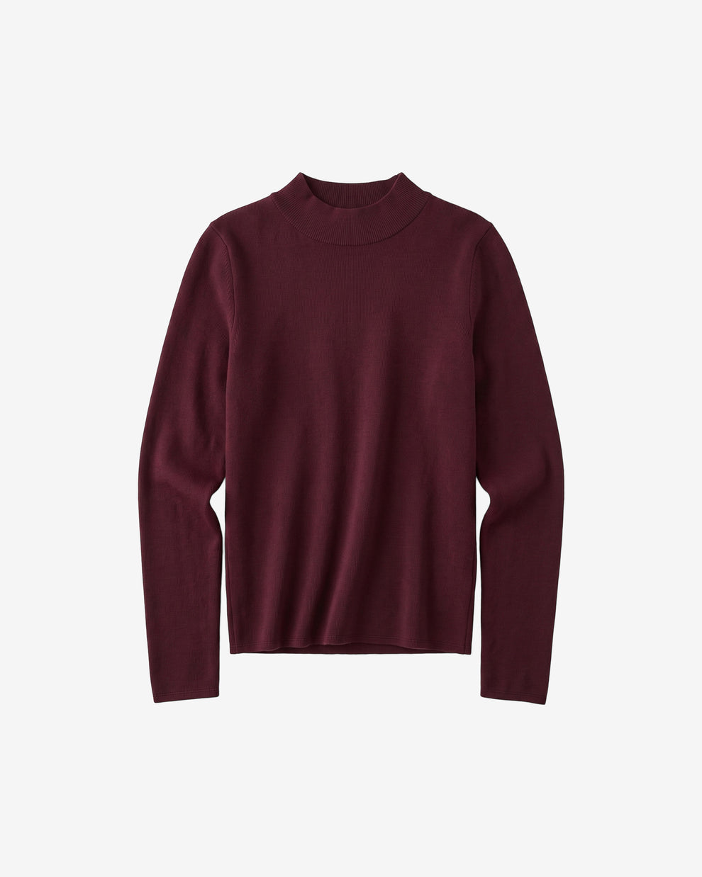 KnowledgeCotton Apparel - WMN Rib high neck LS Long Sleeves 1281 Fig