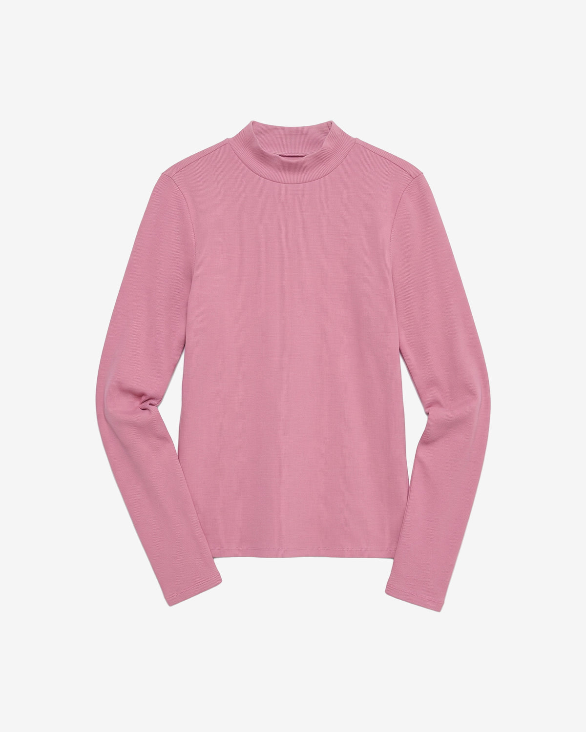 KnowledgeCotton Apparel - WMN Rib high neck LS Long Sleeves 1503 Orchid Haze