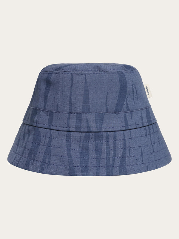 KnowledgeCotton Apparel - UNI Ripstop Northern Lights bucket hat - GOTS/Vegan Hats 9921 Blue