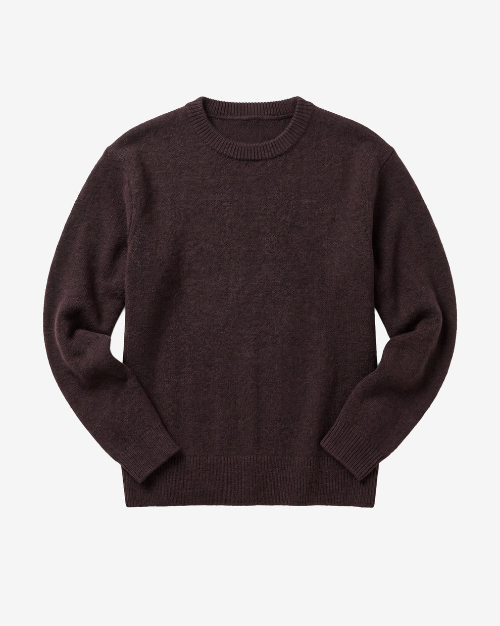 KnowledgeCotton Apparel - MEN Soufflé yarn sweater Knits 1487 Chocolate Torte