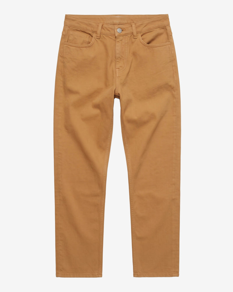 KnowledgeCotton Apparel - WMN Stella slim twill pants Pants 1484 Apple Cinnamon