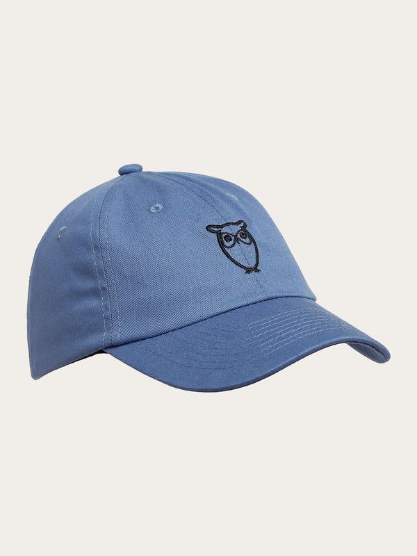 KnowledgeCotton Apparel - MEN Twill baseball cap - GOTS/Vegan Caps 1432 Moonlight Blue