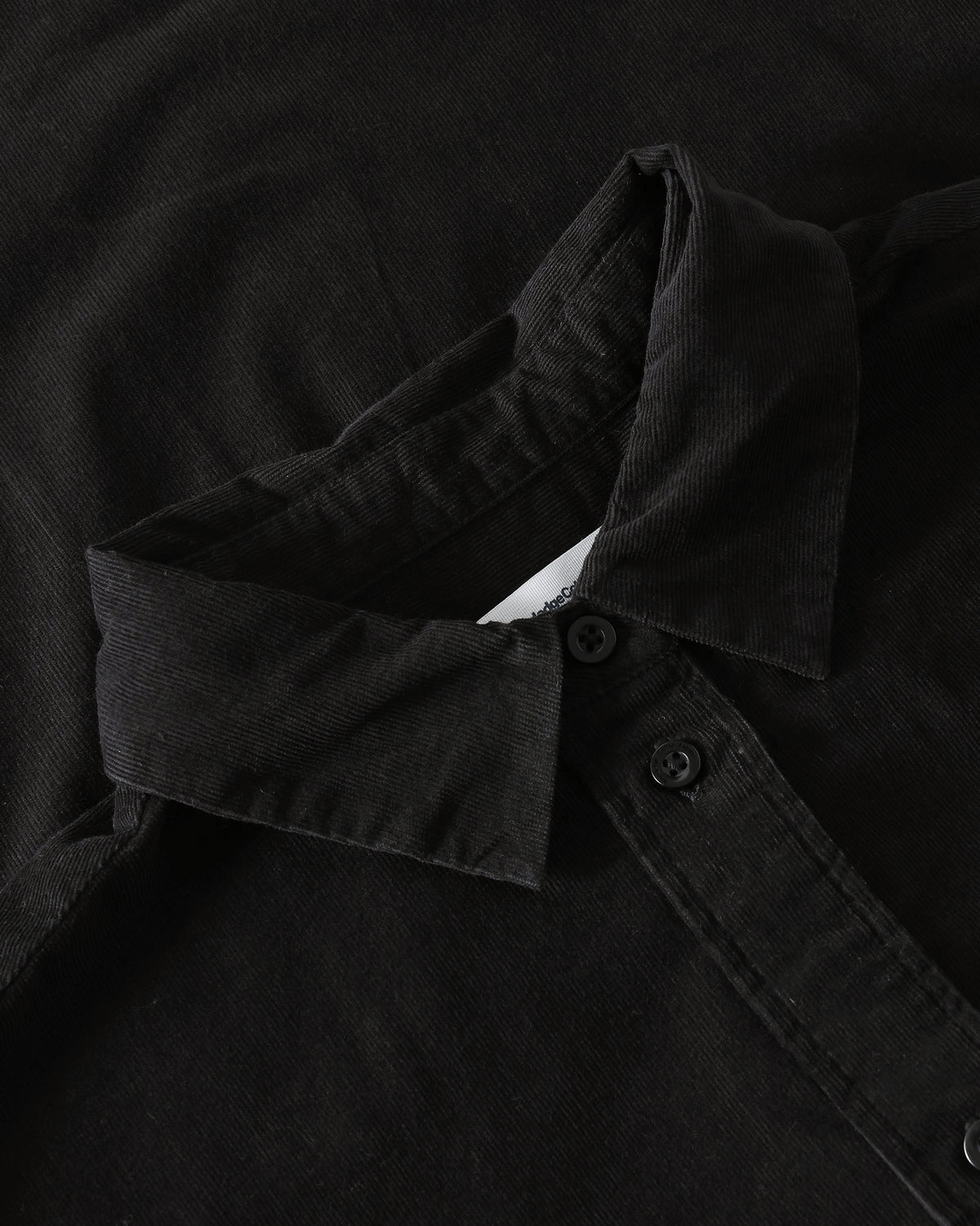 KnowledgeCotton Apparel - WMN Vega relaxed corduroy shirt Shirts 1300 Black Jet