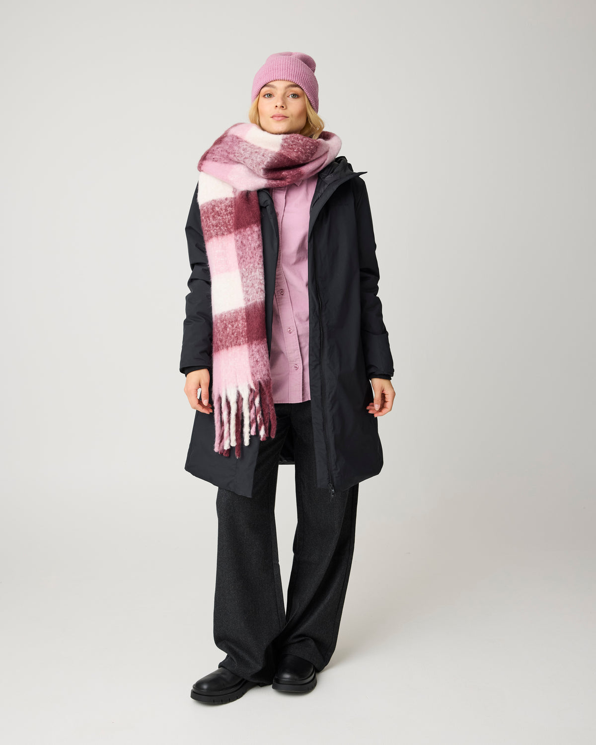 KnowledgeCotton Apparel - WMN Vega relaxed corduroy shirt Shirts 1503 Orchid Haze