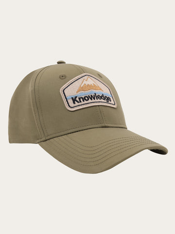 KnowledgeCotton Apparel - UNI Vent 200 Canvas Classic Cap GOTS Caps 1068 Burned Olive