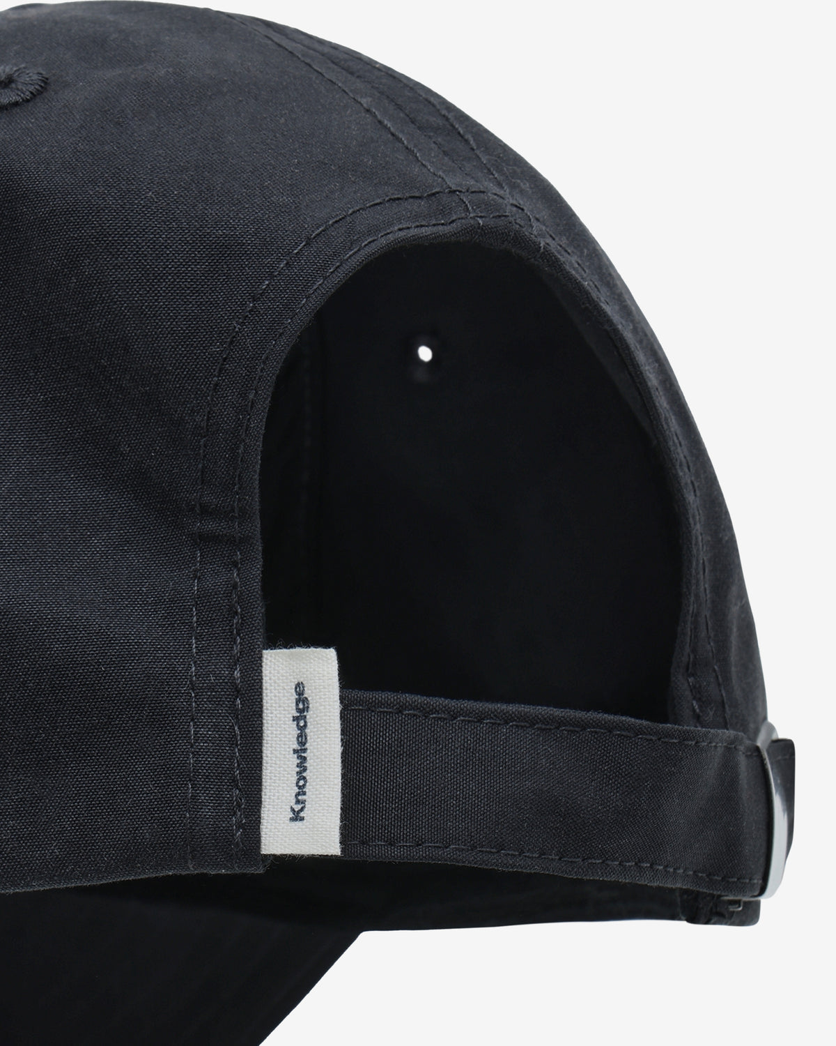 KnowledgeCotton Apparel - UNI Vent 200 Canvas Classic Cap GOTS Caps 1300 Black Jet