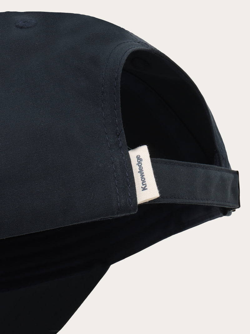 KnowledgeCotton Apparel - UNI Vent 200 Canvas Classic Cap GOTS Caps 1300 Black Jet