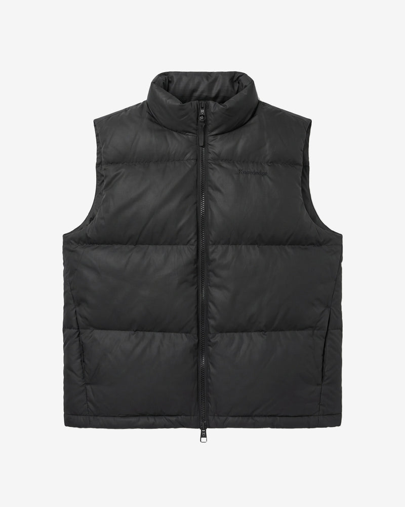 KnowledgeCotton Apparel - WMN Vent 90 puffer vest Vests 1300 Black Jet