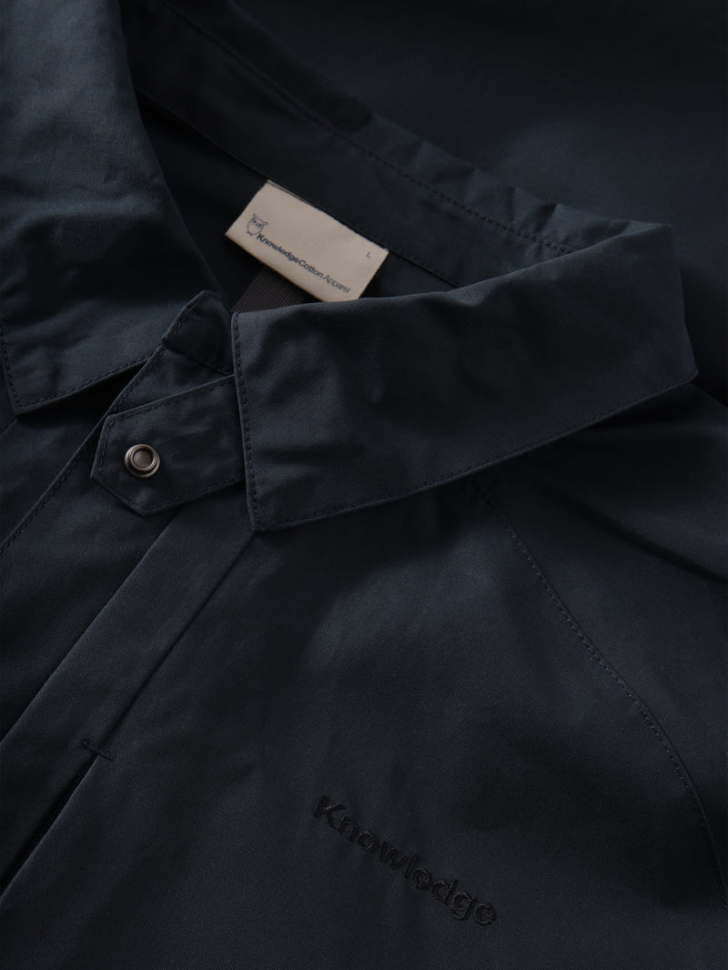 KnowledgeCotton Apparel - MEN Vent Canvas 200 Classic Jacket - GOTS/Vegan Jackets 1001 Total Eclipse