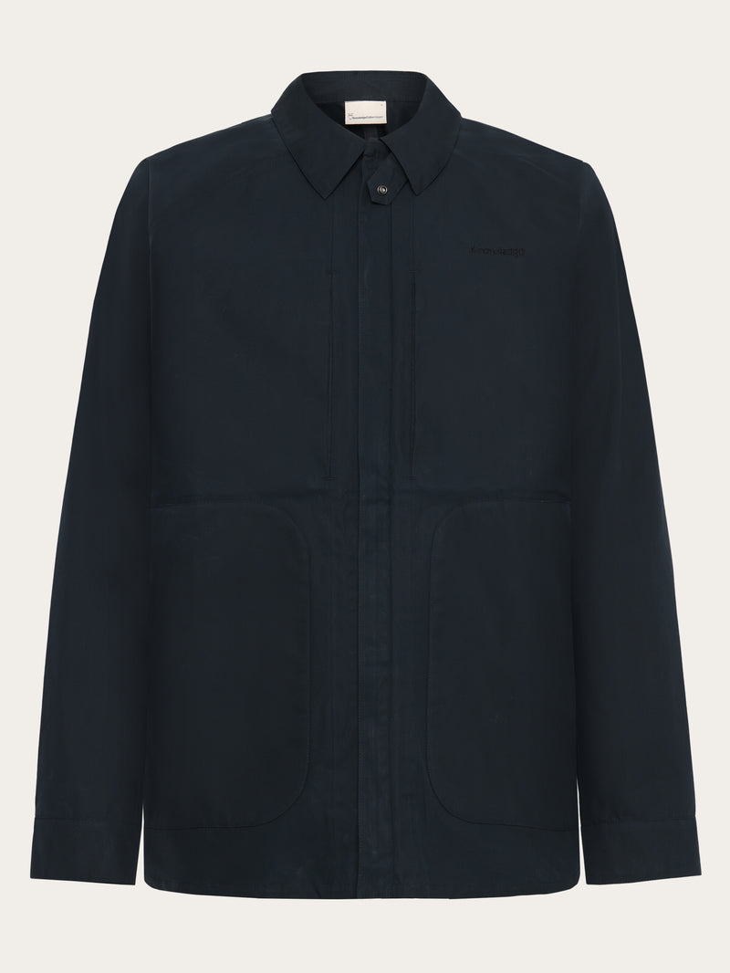 KnowledgeCotton Apparel - MEN Vent Canvas 200 Classic Jacket - GOTS/Vegan Jackets 1001 Total Eclipse
