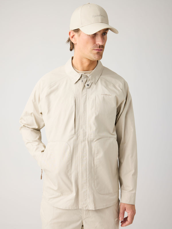 KnowledgeCotton Apparel - MEN Vent Canvas 200 Classic Jacket - GOTS/Vegan Jackets 1228 Light feather gray