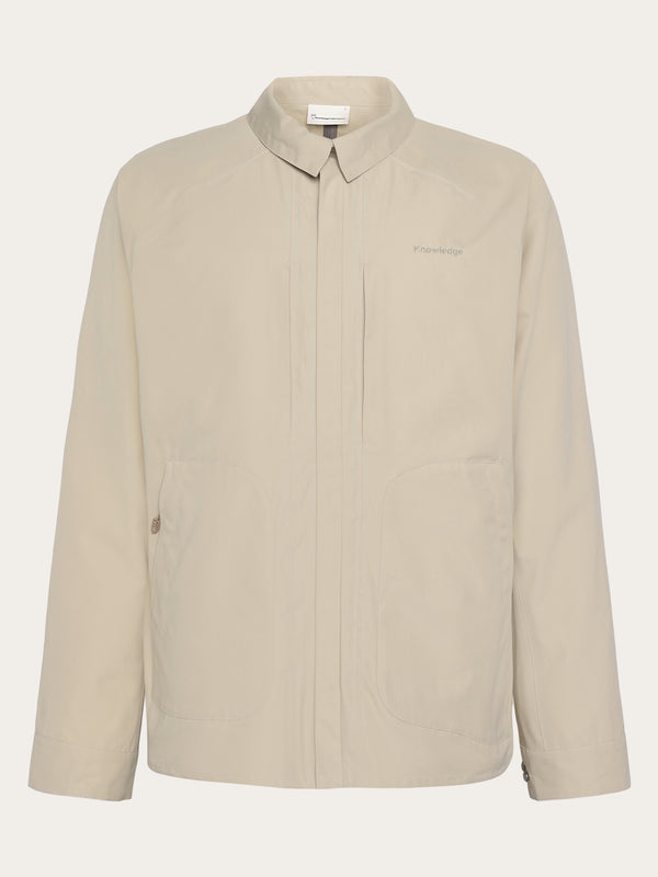 KnowledgeCotton Apparel - MEN Vent Canvas 200 Classic Jacket - GOTS/Vegan Jackets 1228 Light feather gray