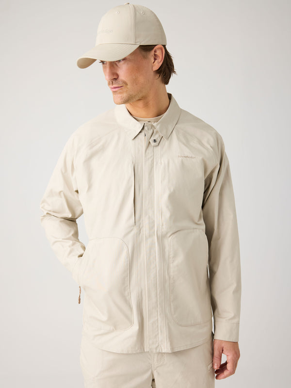 KnowledgeCotton Apparel - MEN Vent Canvas 200 Classic Jacket - GOTS/Vegan Jackets 1228 Light feather gray
