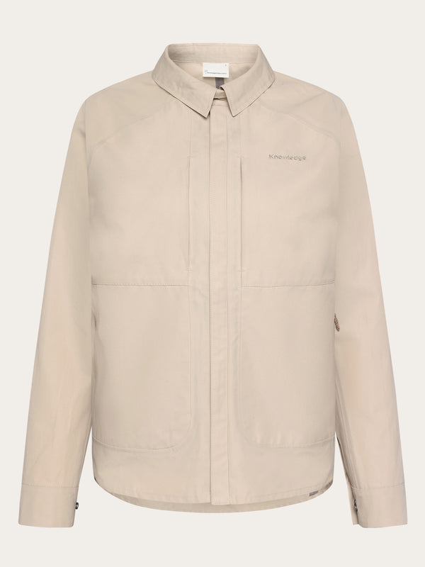KnowledgeCotton Apparel - WMN Vent Canvas 200 Classic Jacket - GOTS/Vegan Jackets 1228 Light feather gray