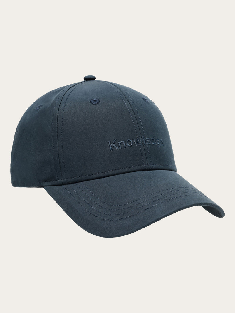 KnowledgeCotton Apparel - UNI Vent Canvas 200 classic cap - GOTS/vegan Caps 1001 Total Eclipse
