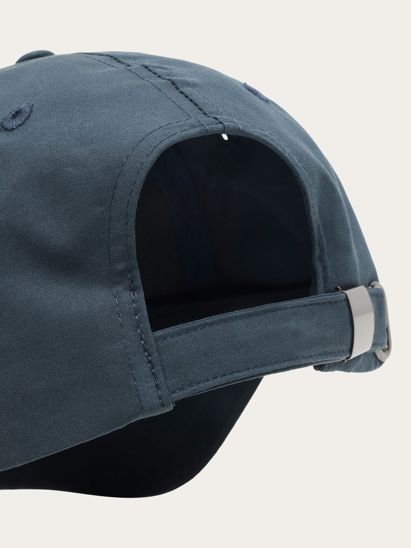 KnowledgeCotton Apparel - UNI Vent Canvas 200 classic cap - GOTS/vegan Caps 1001 Total Eclipse