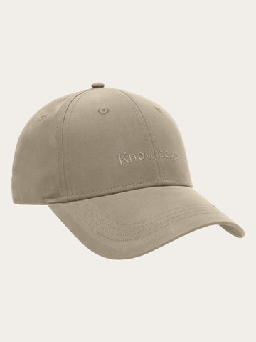 KnowledgeCotton Apparel - UNI Vent canvas 200 cap Caps 1228 Light feather gray