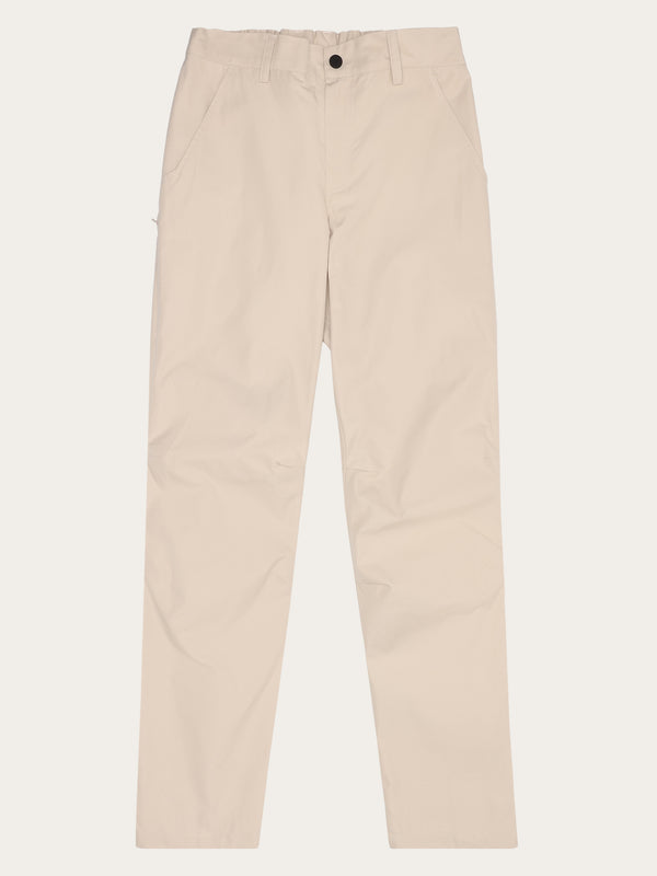 KnowledgeCotton Apparel - WMN Vent Canvas 200 classic pants - GOTS/Vegan Pants 1228 Light feather gray