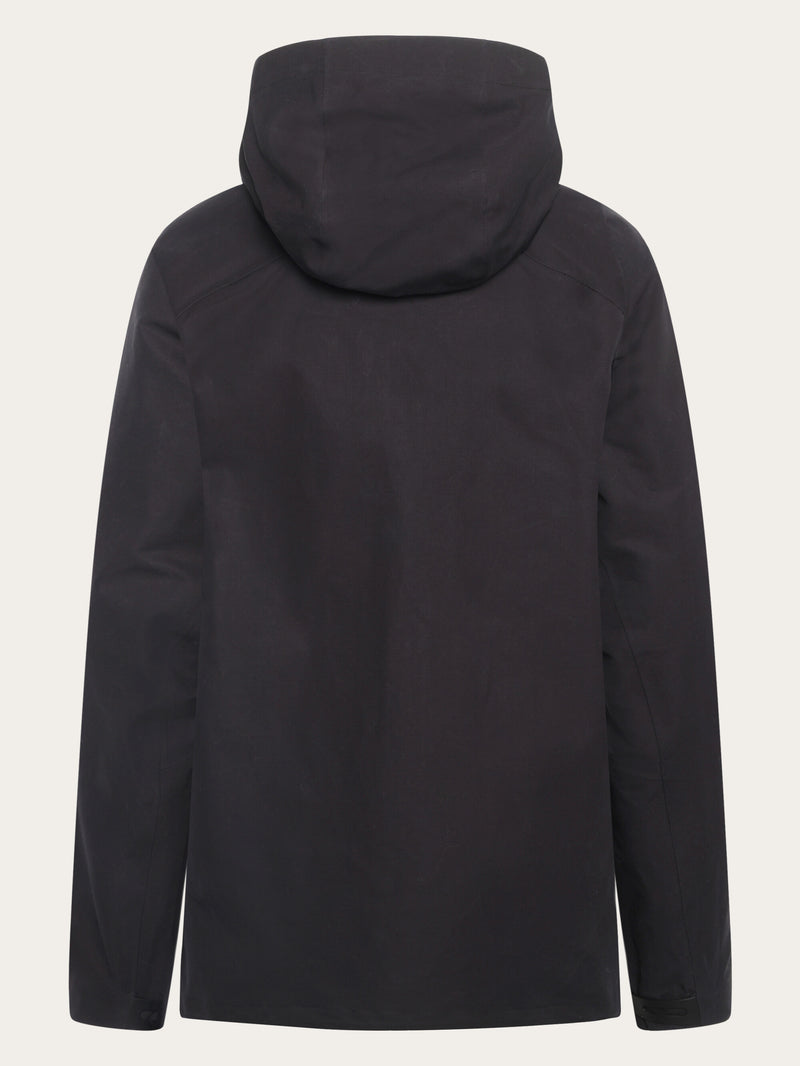 KnowledgeCotton Apparel - WMN Vent Canvas 270 shell jacket - GOTS/Vegan Jackets 1300 Black Jet