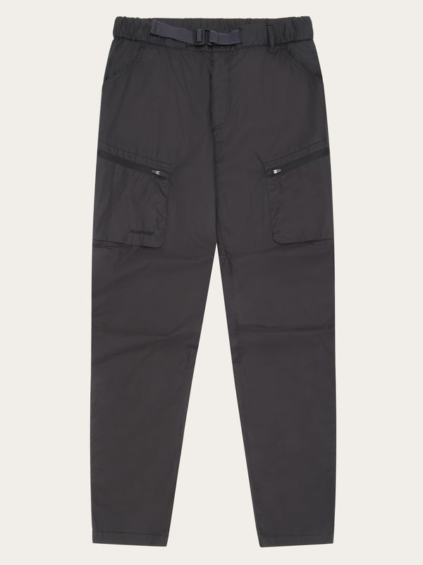 KnowledgeCotton Apparel - MEN Vent Ripstop 90 lightweight pants - GOTS/Vegan Pants 1300 Black Jet