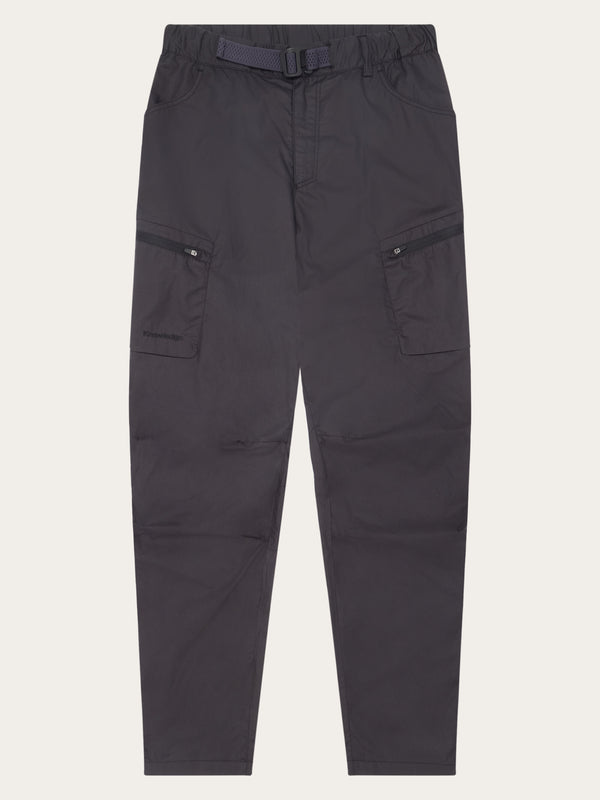 KnowledgeCotton Apparel - WMN Vent Ripstop 90 lightweight pants - GOTS/Vegan Pants 1300 Black Jet