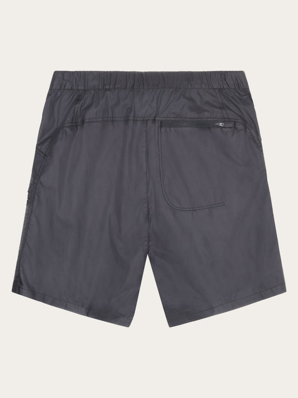 KnowledgeCotton Apparel - MEN Vent Ripstop 90 lightweight shorts - GOTS/Vegan Shorts 1300 Black Jet
