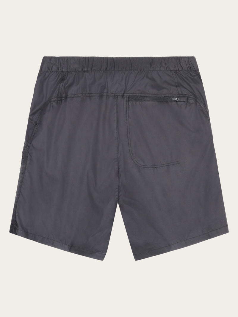 KnowledgeCotton Apparel - MEN Vent Ripstop 90 lightweight shorts - GOTS/Vegan Shorts 1300 Black Jet