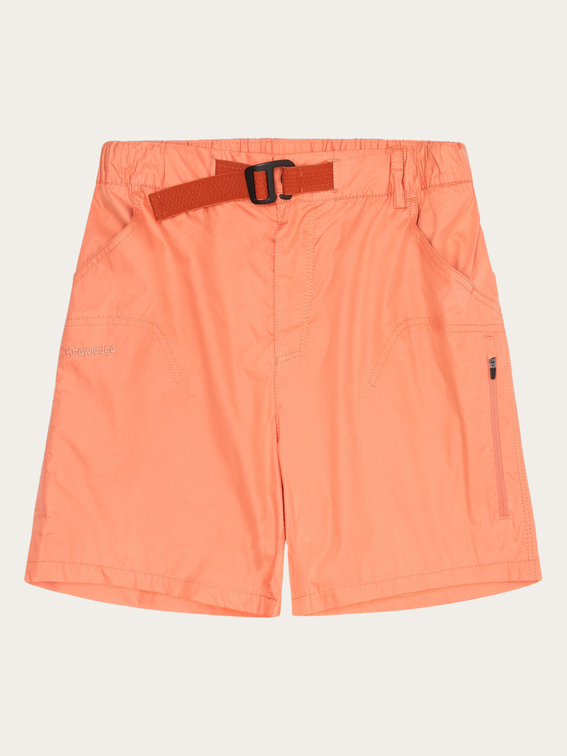 KnowledgeCotton Apparel - WMN Vent Ripstop 90 lightweight shorts - GOTS/Vegan Shorts 1481 Langoustino