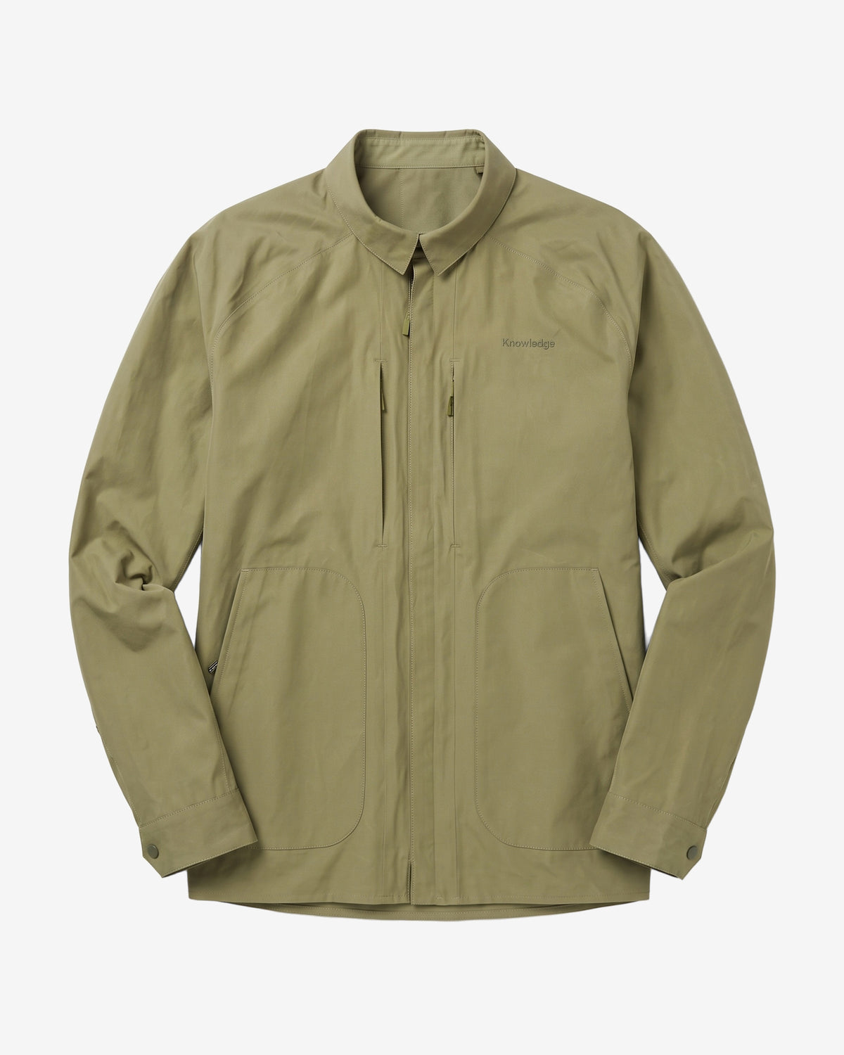 KnowledgeCotton Apparel - MEN Vent canvas 200 jacket Jackets 1068 Burned Olive