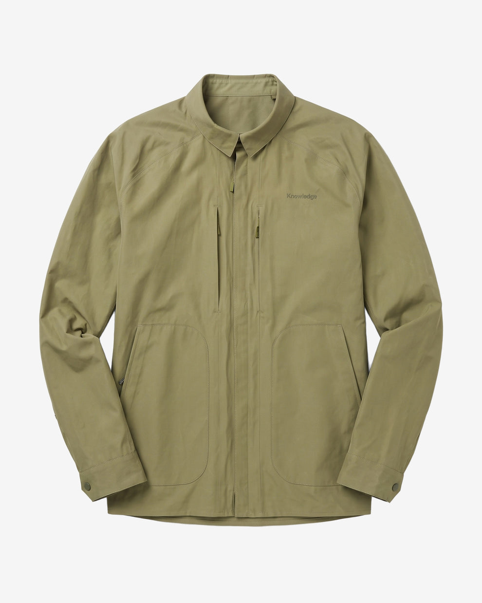 KnowledgeCotton Apparel - MEN Vent canvas 200 jacket Jackets 1068 Burned Olive